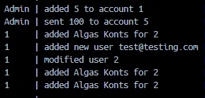 Bankapp Logging Functionality